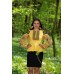 Embroidered blouse "Black&Yellow" 